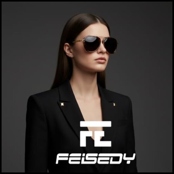 Retro Polarized Aviator Sunglasses with Metal and Plastic Frame main image 5